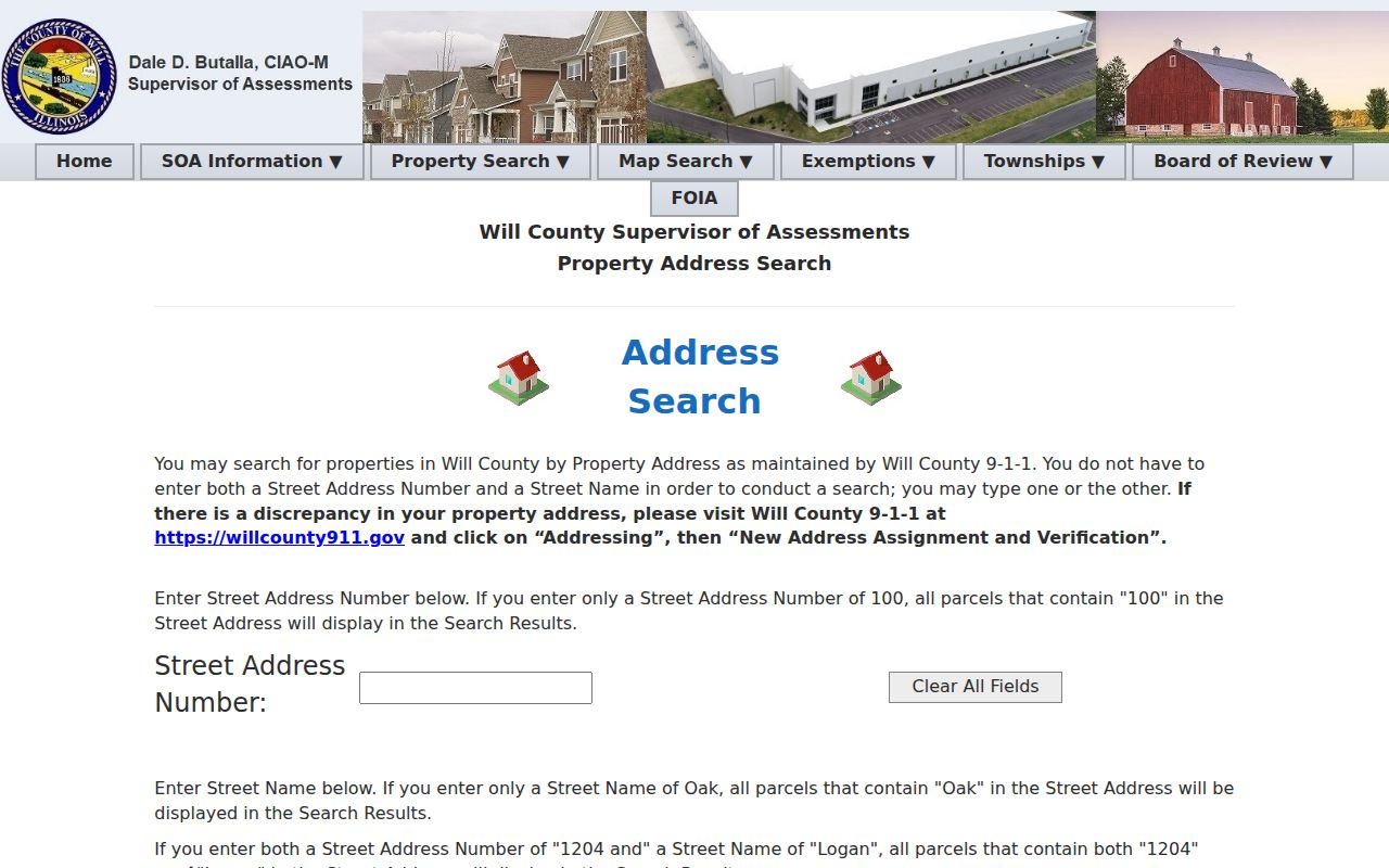 Park Forest street directory Will County address search